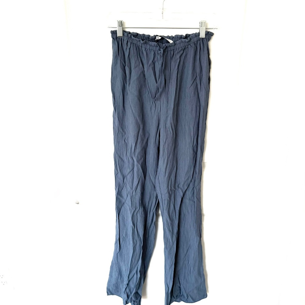 Zara Crepe Pull On Drawstring Pants NWT